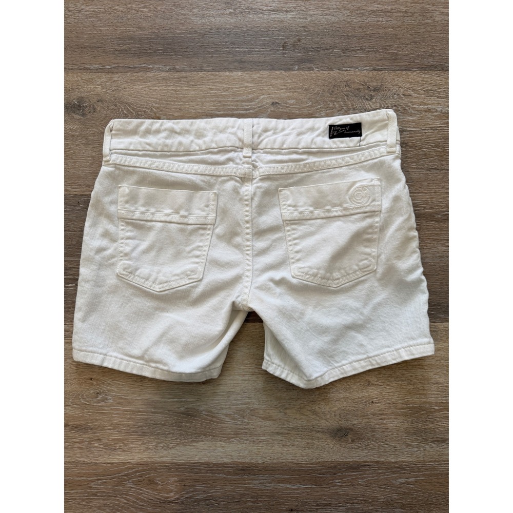 Citizens of Humanity White Bermuda Stretch Denim Shorts Size 28 Style 902-133 - Picture 6 of 10